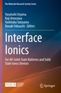 Der Titel lautet „Interface Ionics“. Autoren sind Yasutoshi Iriyama und andere. Loge von MRS und Springer sind unten abgebildet.