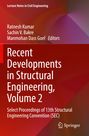 Titel: "Recent Developments in Structural Engineering, Volume 2". Rotes Hintergrunddesign mit abstrakten Formen. Springer-Logo.