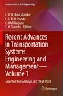 Buchtitel über Verkehrssystemtechnik. Autoren sind K. V. R. Ravi Shankar und andere. Roter Hintergrund, Springer-Logo.