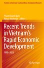 Text: "Recent Trends in Vietnam's Rapid Economic Development 1990-2023." Autoren: Pham Khanh Nam, Almas Heshmati. Lebendige orangefarbene Gestaltung.