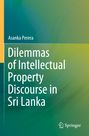 Titel: "Dilemmas of Intellectual Property Discourse in Sri Lanka" von Asanka Perera. Grüner Hintergrund mit Springer-Logo.
