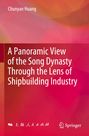 Titel: „A Panoramic View of the Song Dynasty Through the Lens of Shipbuilding Industry“ von Chunyan Huang. Bunte abstrakte Hintergrundgestaltung.