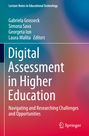 "Digital Assessment in Higher Education" von Gabriela Grosseck et al. Farbverlauf in Blau- und Rottönen, Springer-Logo.
