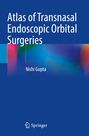 "Atlas of Transnasal Endoscopic Orbital Surgeries" und "Nishi Gupta" vor abstraktem, farbigem Hintergrund und Springer-Logo.