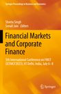 Titel: "Financial Markets and Corporate Finance", 5. International Conference on FMCF, IIT Delhi, Juli 6–8. Orange Hintergrund.