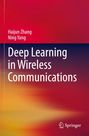 Titel: "Deep Learning in Wireless Communications" von Haijun Zhang, Ning Yang. Roter und oranger Farbverlauf.