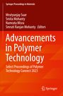 "Advancements in Polymer Technology" von Mrutyunjay Suar und anderen. Roter und orange Hintergrund, Springer-Logo.