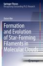 "Springer Theses: Formation and Evolution of Star-Forming Filaments in Molecular Clouds. Blaues Hintergrunddesign."