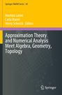 „Approximation Theory and Numerical Analysis Meet Algebra, Geometry, Topology“ auf gelbem und dunkelgrauem Hintergrund.