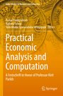 Text: "Practical Economic Analysis and Computation." Hintergrund: Goldmünzendesign mit indischem Motiv. Springer-Logo unten.