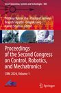 "Proceedings of the Second Congress on Control, Robotics, and Mechatronics". Oben Grafik mit technischen Motiven.