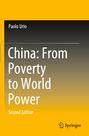 "China: From Poverty to World Power, Second Edition" von Paolo Urio. Gelber Hintergrund, Springer-Logo unten.