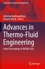 "Advances in Thermo-Fluid Engineering" Buchcover mit technische Illustrationen und Maschinenbauteilen, Springer-Logo.