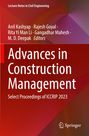 Der Titel lautet: "Advances in Construction Management". Mehrere Herausgeber sind aufgeführt. Unten ist das Springer-Logo.