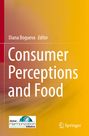 Text: „Diana Bogueva Editor. Consumer Perceptions and Food.“ Unten links Logo: „Global Harmonization Initiative“. Hintergrund: Gelb-rot.