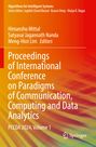 Text: "Proceedings of International Conference on Paradigms of Communication, Computing and Data Analytics, PCCDA 2024, Volume 1."  
Farbverlauf von Gelb nach Rot mit Springer-Logo unten rechts.