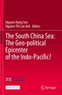 Texte: "The South China Sea: The Geo-political Epicenter of the Indo-Pacific?" "Nguyen Hung Son, Nguyen Thi Lan Anh Editors". Britische Flagge und Logos von UK International Development und Springer auf rotem Hintergrund.
