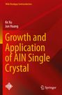„Growth and Application of AlN Single Crystal“, Autoren: Ke Xu, Jun Huang. Roter Hintergrund, zwei Logos.