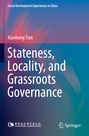 "Stateness, Locality, and Grassroots Governance" von Xianhong Tian. Farbverlauf von Blau zu Pink mit Logos unten.