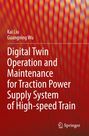 Titel: „Digital Twin Operation and Maintenance for Traction Power Supply System of High-speed Train.“ Roter Hintergrund mit Muster.