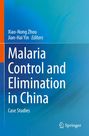 "Malaria Control and Elimination in China: Case Studies", blaue Farbverläufe, links orangefarbener Rand, Springer-Logo.