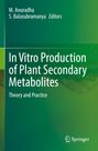 Titel: In Vitro Production of Plant Secondary Metabolites. Autoren: M. Anuradha, S. Balasubramanya, Editors. Logo unten.