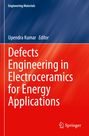 "Defects Engineering in Electroceramics for Energy Applications", Upendra Kumar, Editor, blau-rote Farbverläufe, Springer-Logo.