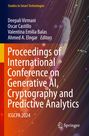 "Proceedings of International Conference on Generative AI, Cryptography and Predictive Analytics. Abstrakte Grafik mit bunten Linien."
