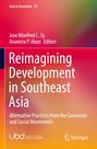 „Reimagining Development in Southeast Asia“ von Sy und Aban. Farbverlauf von Rot zu Orange. UBD und Springer Logos.