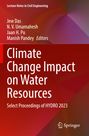 Buchtitel: "Climate Change Impact on Water Resources". Rotes geometrisches Design mit einem Springer-Logo.