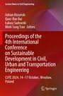"Proceedings of the 4th International Conference on Sustainable Development in Civil, Urban and Transportation Engineering" steht vor einem abstrakten, farbenfrohen Hintergrund. Unten ist das Springer-Logo.
