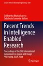 "Recent Trends in Intelligence Enabled Research; Siddhartha Bhattacharyya, Debabrata Samanta; roter Hintergrund, Springer-Logo."