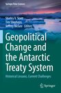 Buchtitel: "Geopolitical Change and the Antarctic Treaty System". Autoren: Shirley V. Scott, Tim Stephens, Jeffrey McGee. Oben Polarlandschaft mit Eis.