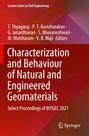 "Characterization and Behaviour of Natural and Engineered Geomaterials" in weißen Buchstaben auf rotem Hintergrund. Springer-Logo.