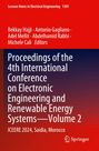 Titel: Proceedings of the 4th International Conference on Electronic Engineering and Renewable Energy Systems—Volume 2. Text auf rotem Hintergrund mit Namen der Herausgeber.