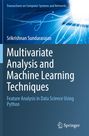 Titel: Multivariate Analysis and Machine Learning Techniques. Autorenname: Srikrishnan Sundararajan. Blaues Design.