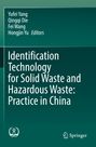 Titel: "Identification Technology for Solid Waste and Hazardous Waste: Practice in China". Oben Namen der Herausgeber. Unten zwei Logos. Hintergrund in dunklem Türkis.