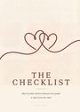 "THE CHECKLIST" und ein Zitat über Beziehungen. Illustration: Zwei verbundene Herzlinien auf hellem Hintergrund.