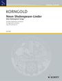 Erich Wolfgang Korngold: Neun Shakespeare-Lieder op. 29, Noten