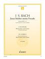 J.S. Bach, Jesus bleibet meine Freude. Kantate BWV 147. Enthält Werke von Pachelbel und Goebels. Piano. Edition Schott.