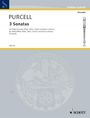 Daniel Purcell: Purcell, Daniel     :Drei Sonaten /E /Bfl-a/BC, Noten
