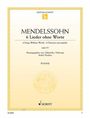 : 6 Lieder ohne Worte op.53, Klavier, Noten