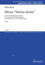 Titel: Messa "Mariae dicata" von Nino Rota. Für gemischten Chor (SSTTB) und Orgel. Jahr: 1960. Oben steht "SCHOTT".