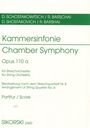 Dmitri Schostakowitsch: Kammersinfonie für Streichorchester op. 110 a, Noten