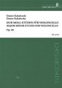 Dimitri Kabalewsky (1904-1987): Dur-Moll-Etüden für Violoncello op. 68, Noten