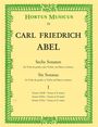 Carl Friedrich Abel: Sechs Sonaten für Viola da gamba (Violine, Flöte) und Basso continuo. Heft 1, Noten