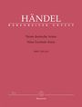 Georg Friedrich Händel: Neun deutsche Arien HWV 202-210 für Sopran, Soloinstrument und Basso continuo, Noten