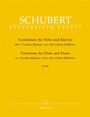 Franz Schubert: Variationen über "Trockne Blumen" für Flöte und Klavier op. post.160 D 802, Noten