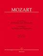 Wolfgang Amadeus Mozart (1756-1791): Zwei Duos für Violine und Violoncello, Noten