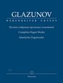 Alexander Glasunow: Sämtliche Orgelwerke, Noten